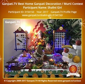 Shalini Giri Home Ganpati Picture