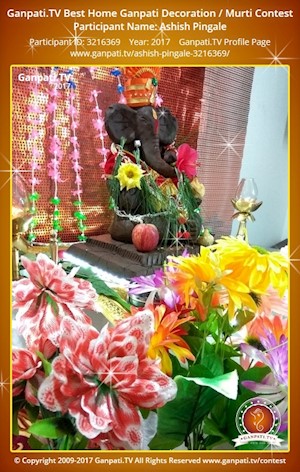 Ashish Pingale Home Ganpati Picture