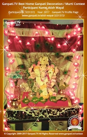 Atish Wayal Home Ganpati Picture