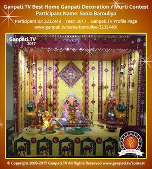 Sonia Barouliya Home Ganpati Picture