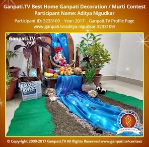 Aditya Nigudkar Home Ganpati Picture