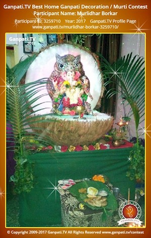 Murlidhar Borkar Home Ganpati Picture