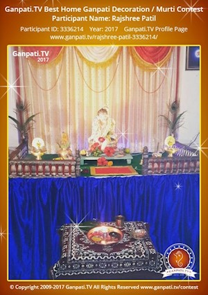 Rajshree Patil Home Ganpati Picture