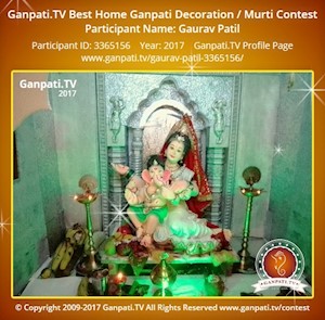 Gaurav Patil Home Ganpati Picture