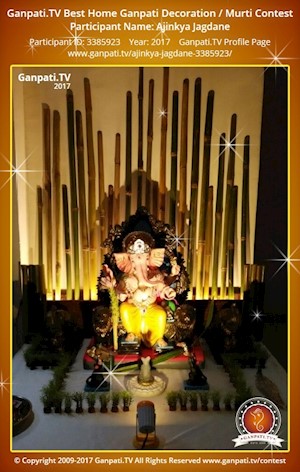 Ajinkya Jagdane Home Ganpati Picture