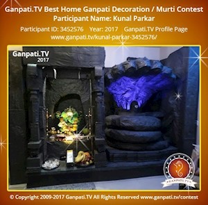 Kunal Parkar Home Ganpati Picture