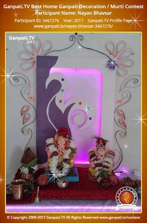 Nayan Bhavsar Home Ganpati Picture