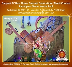 Kushal Patil Home Ganpati Picture