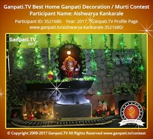 Aishwarya Kankarale Home Ganpati Picture