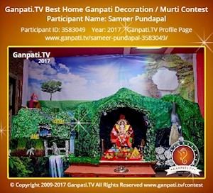 Sameer Pundapal Home Ganpati Picture