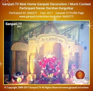 Darshan Kargutkar Home Ganpati Picture