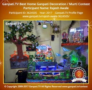 Rajesh Awale Home Ganpati Picture