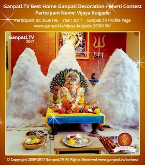 Vijaya Kuigade Home Ganpati Picture