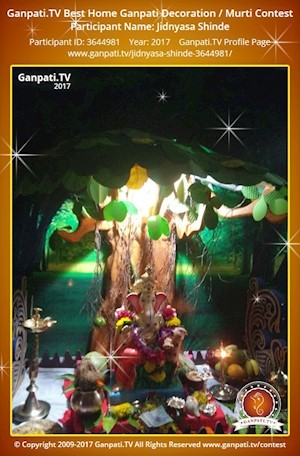 Jidnyasa Shinde Home Ganpati Picture