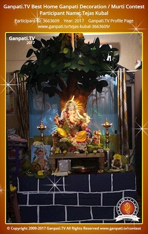 Tejas Kubal Home Ganpati Picture