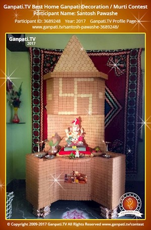 Santosh Pawashe Home Ganpati Picture