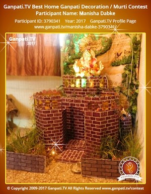 Manisha Dabke Home Ganpati Picture
