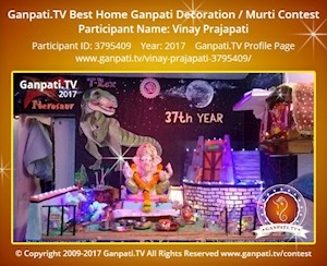 Vinay Prajapati Home Ganpati Picture