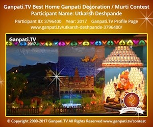 Utkarsh Deshpande Home Ganpati Picture