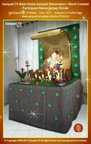 Sanjay Shinde Home Ganpati Picture