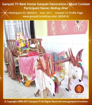 Akshay Aher Home Ganpati Picture