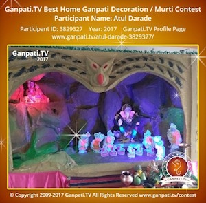 Atul Darade Home Ganpati Picture