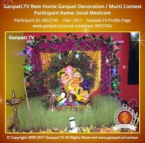 Sonal Meshram Home Ganpati Picture