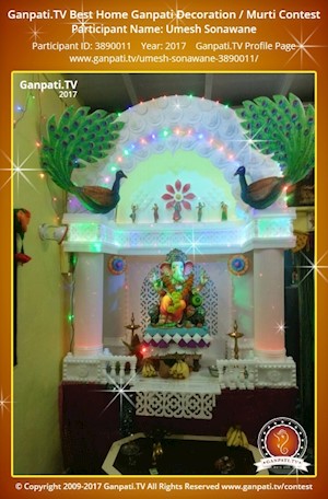 Umesh Sonawane Home Ganpati Picture