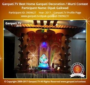 Dipak Gaikwad Home Ganpati Picture