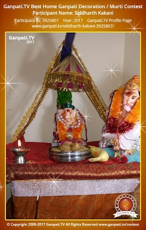 Siddharth Kakani Home Ganpati Picture