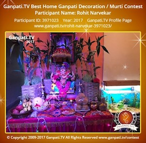 Rohit Narvekar Home Ganpati Picture