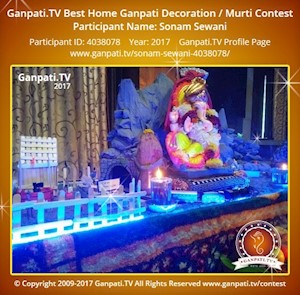 Sonam Sewani Home Ganpati Picture