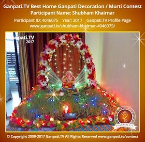 Shubham Khairnar Home Ganpati Picture