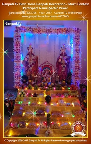 Sachin Pawar Home Ganpati Picture