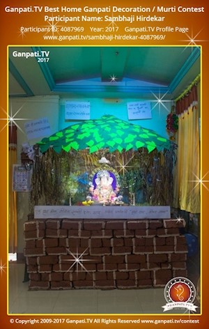 Sambhaji Hirdekar Home Ganpati Picture