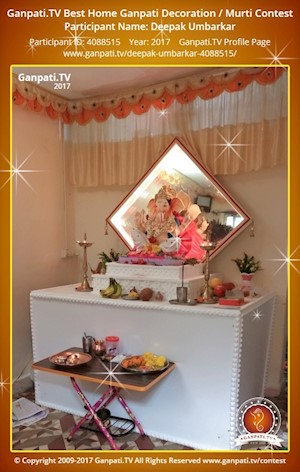 Deepak Umbarkar Home Ganpati Picture