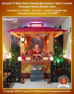 Ramesh Sutar Home Ganpati Picture