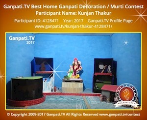 Kunjan Thakur Home Ganpati Picture