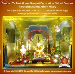 Ashish Mistry Home Ganpati Picture