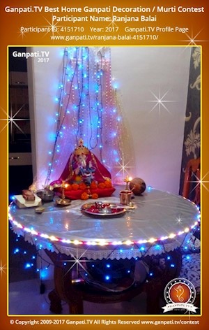 Ranjana Balai Home Ganpati Picture