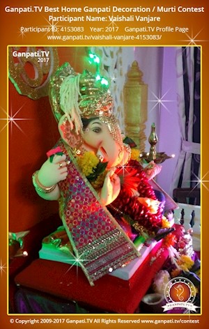 Vaishali Vanjare Home Ganpati Picture