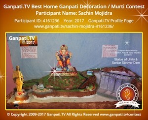Sachin Mojidra Home Ganpati Picture