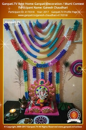 Ganesh Chaudhari Home Ganpati Picture