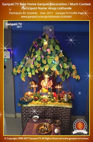 Anuja Lokhande Home Ganpati Picture