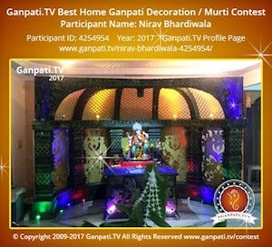 Nirav Bhardiwala Home Ganpati Picture