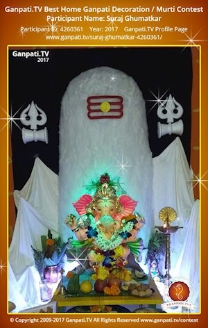 Suraj Ghumatkar Home Ganpati Picture