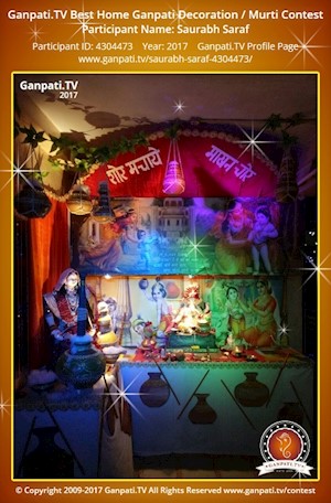 Saurabh Saraf Home Ganpati Picture