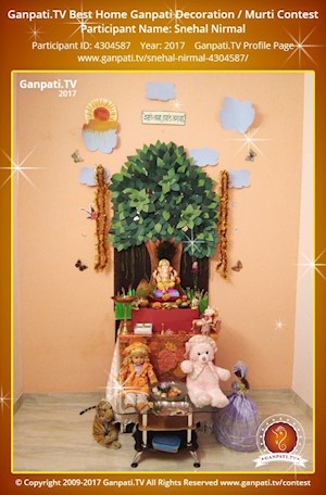 Snehal Nirmal Home Ganpati Picture