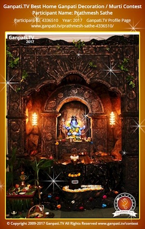 Prathmesh Sathe Home Ganpati Picture