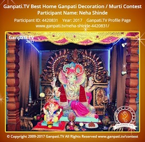 Neha Shinde Home Ganpati Picture